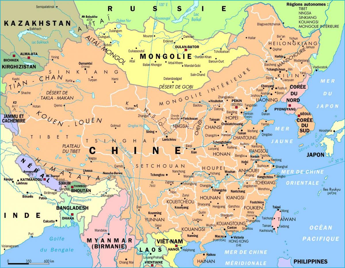 خريطة الصين hd