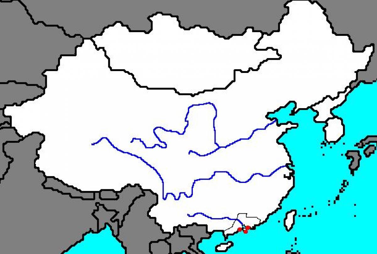 خريطة فارغة من الصين القديمة