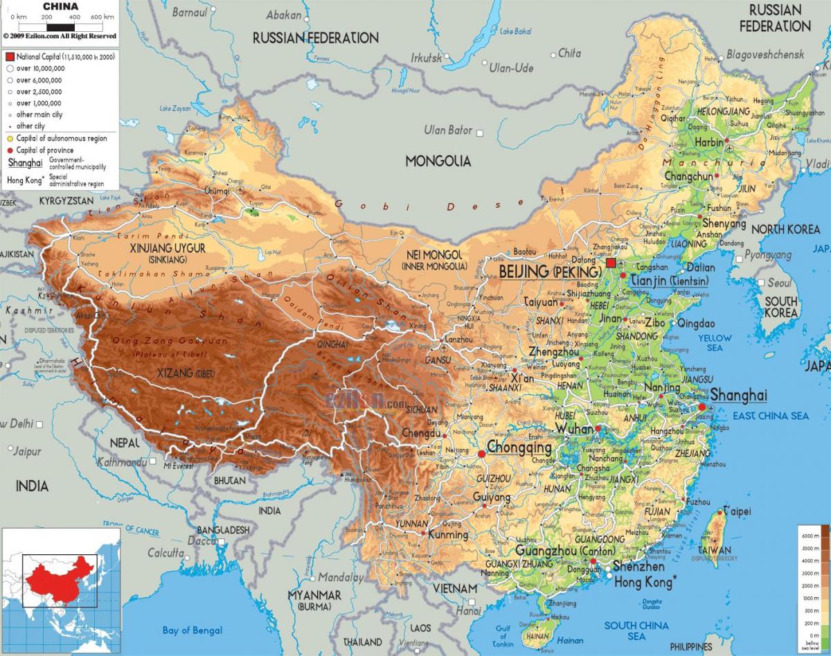 خريطة في الصين