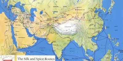 طريق الحرير الصين خريطة