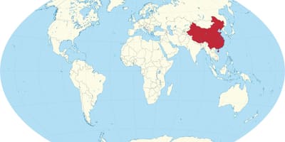 الصين في خريطة العالم